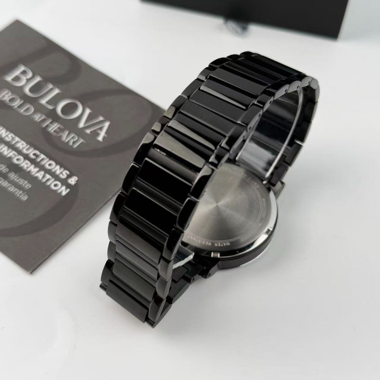 Bulova Futuro Modern 98D144 Black Dial Stainless Steel Men’s Quartz Watch 42 mm