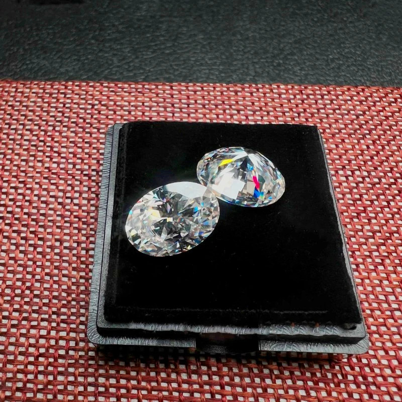 US 1-8ct Excellent Oval Cut D Color Loose Moissanite Stone VVS1 GRA Certificate