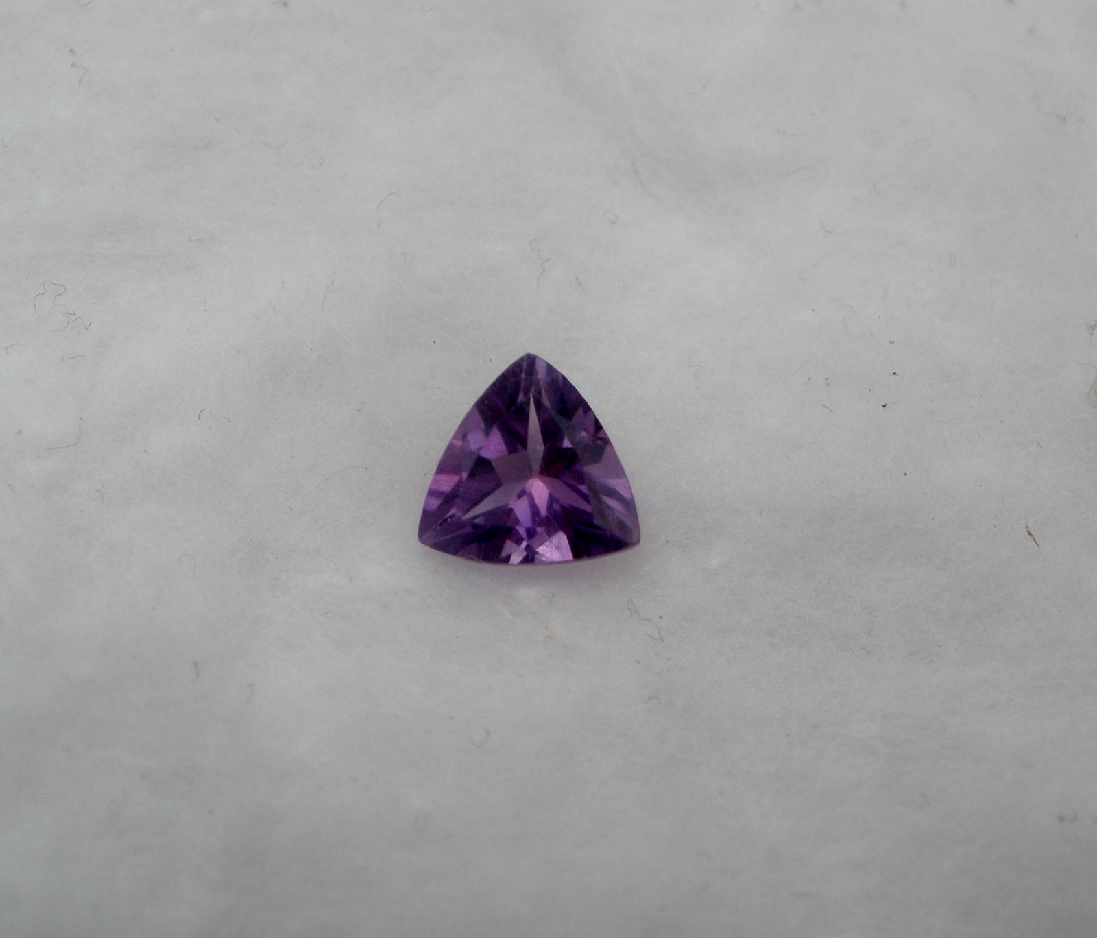 Amethyst Trillion Loose Natural Gem 7mm