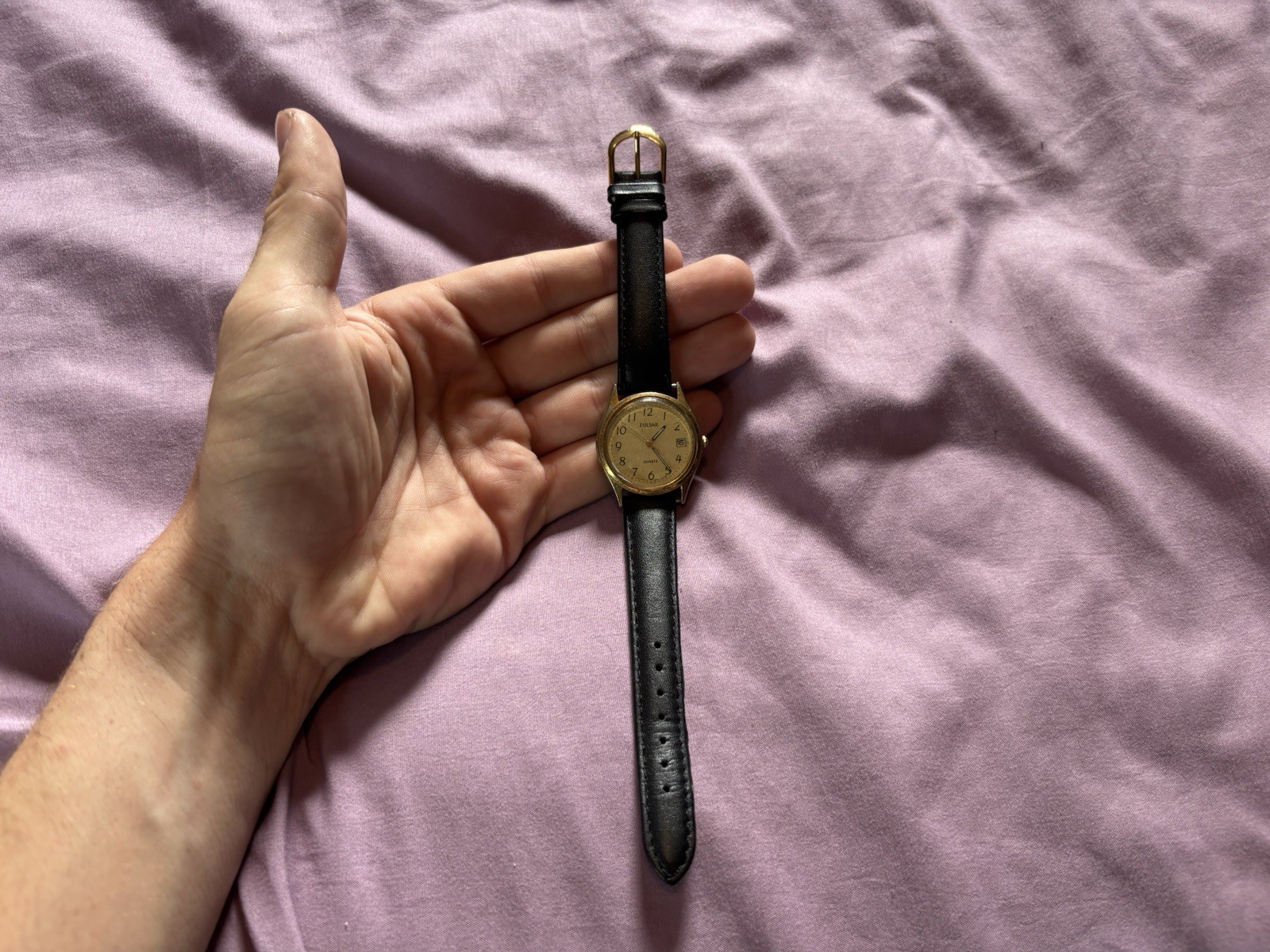 Vintage Pulsar Watch Mens 717300 Japan Y147-6020 For Parts Not Working As Is