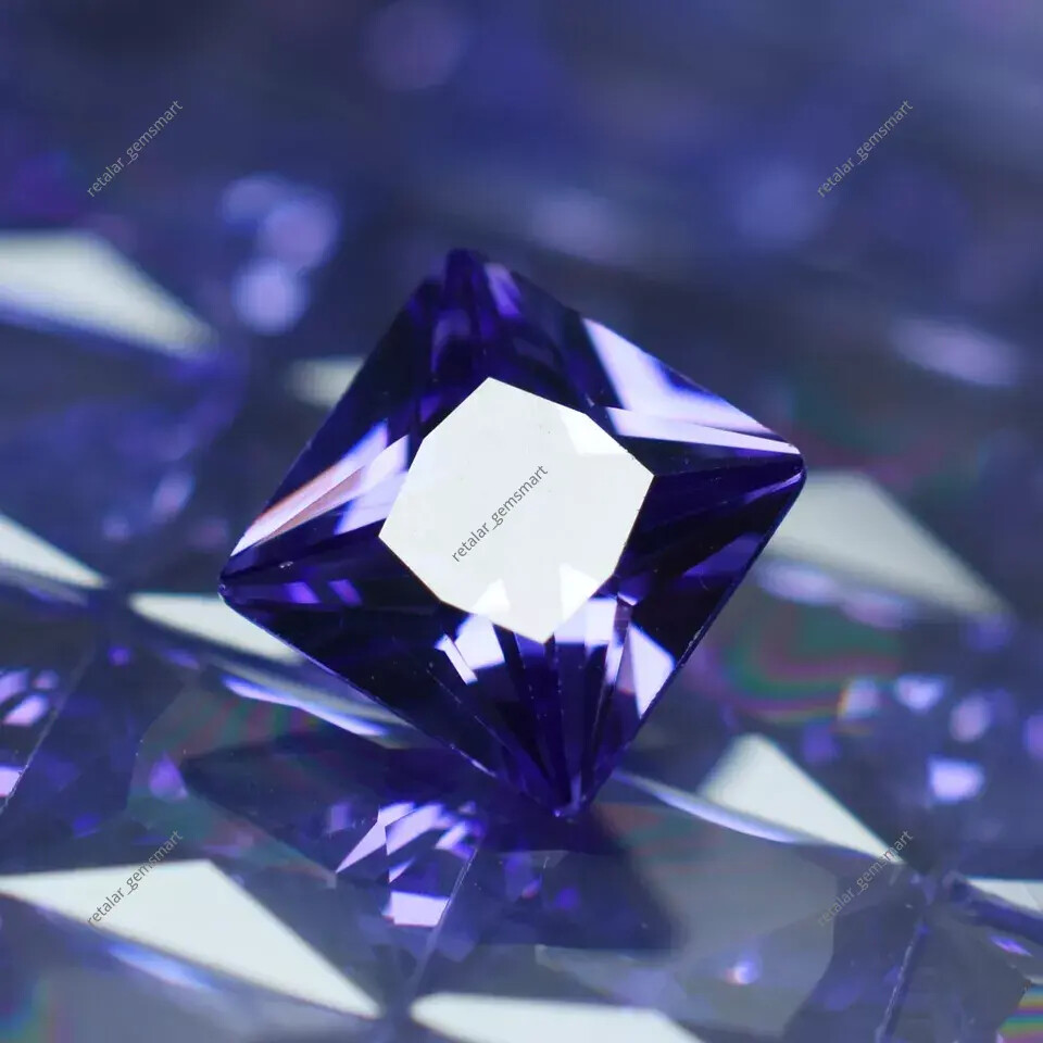 Natural Purple Sapphire 12 Pcs 5×5 mm Square Cut CERTIFEID Loose Gemstone Lot