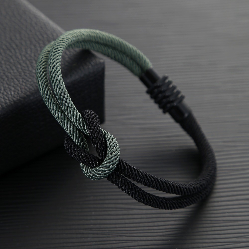 New Men Women Bracelet Fashion Square Knot Bracelets Outdoor Magnet Bangles Hot
