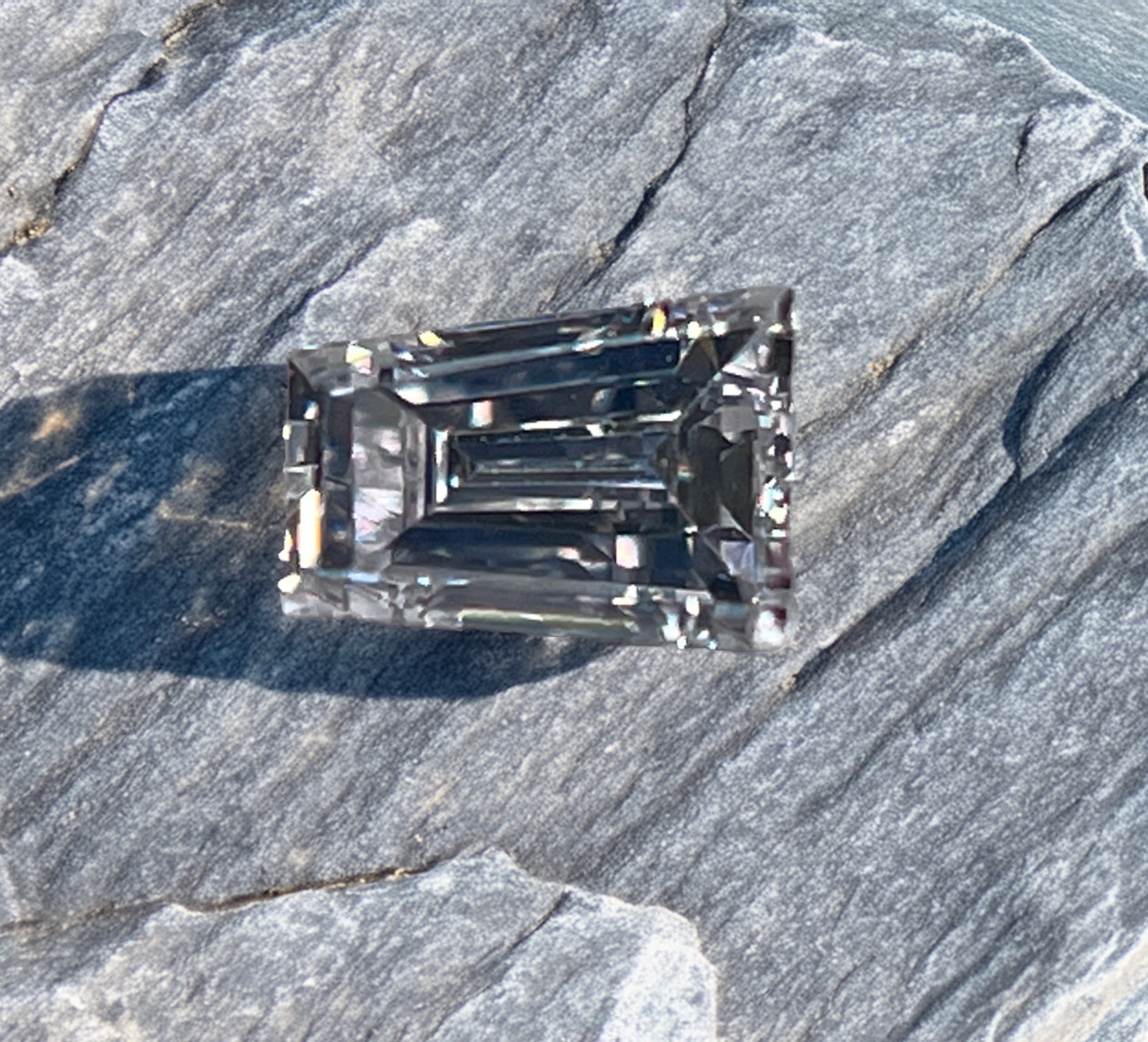 GIA Certified Tapered Baguette .16 CT SI1 F Natural Earth Mined Diamond