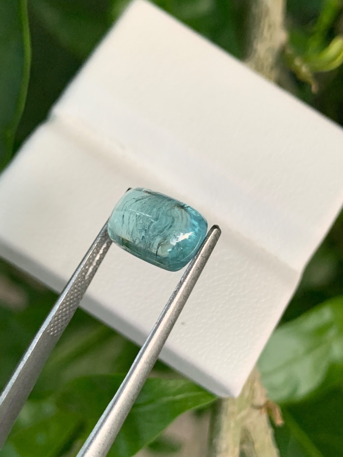 Natural Afghan Lagoon Blue Tourmaline 4.7 Ct Untreated Cushion Loose Gemstone