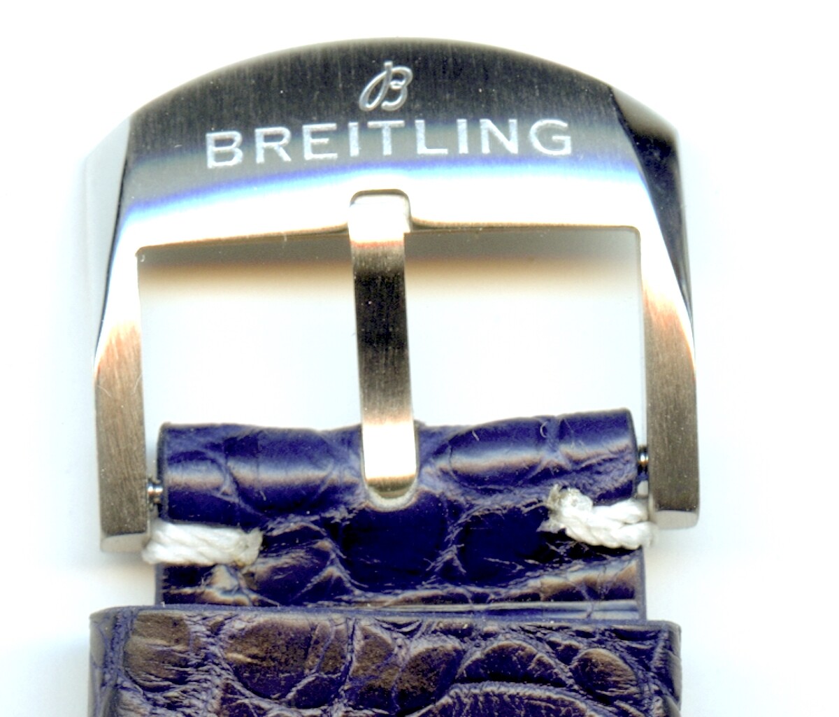 Genuine 18mm & 19mm Alligator Strap for Breitling Buckles Watches & Chronographs