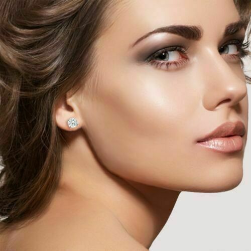 3 PACK SET 925 Sterling Silver Stud Earrings For Women
