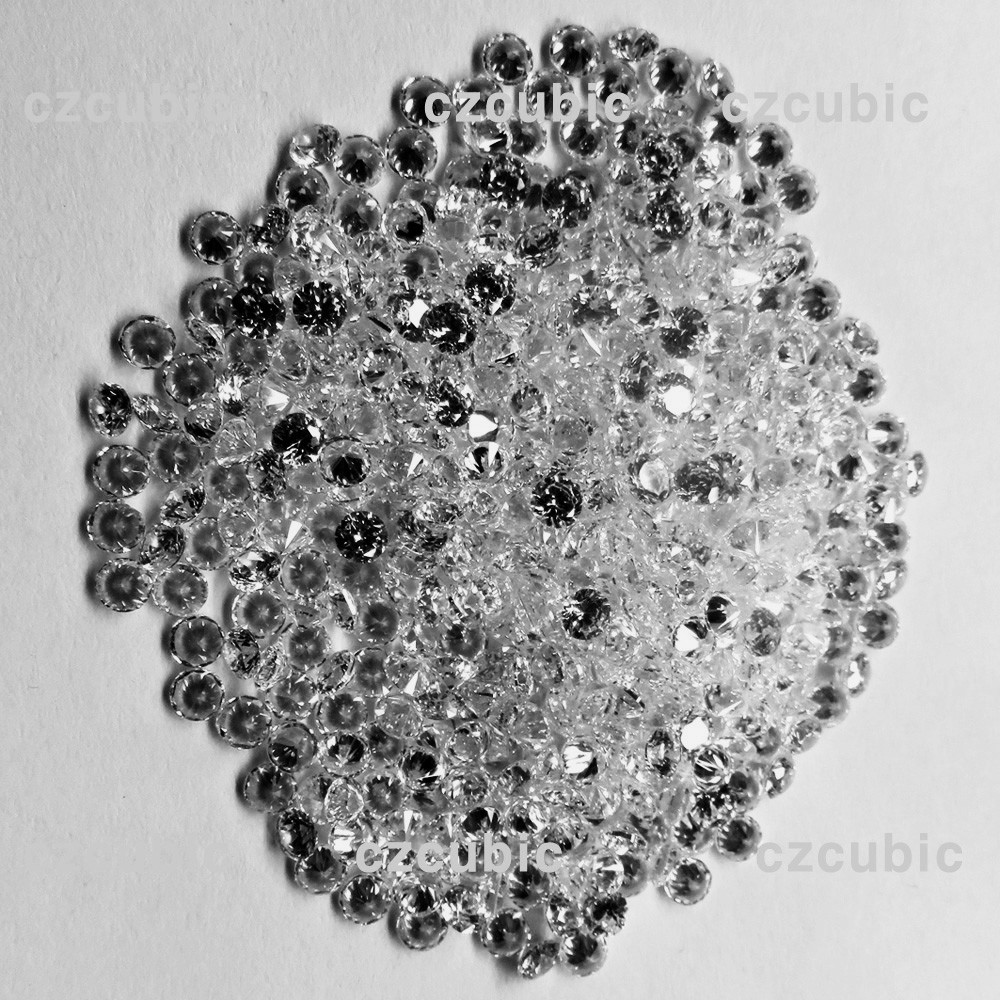 1000 PCS ROUND CUBIC ZIRCONIA/CZ STONES 5A QUALITY 0.70 – 3.00 MM SHIP IN US NO1