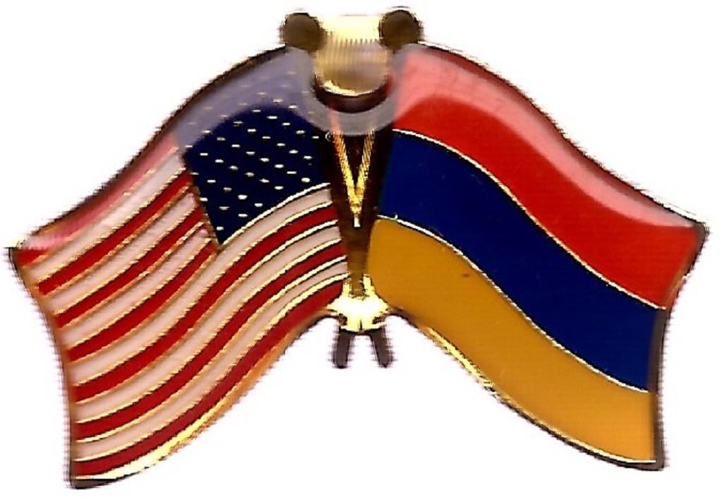 USA American Armenia Country Friendship Flag Bike Motorcycle Hat Cap lapel Pin