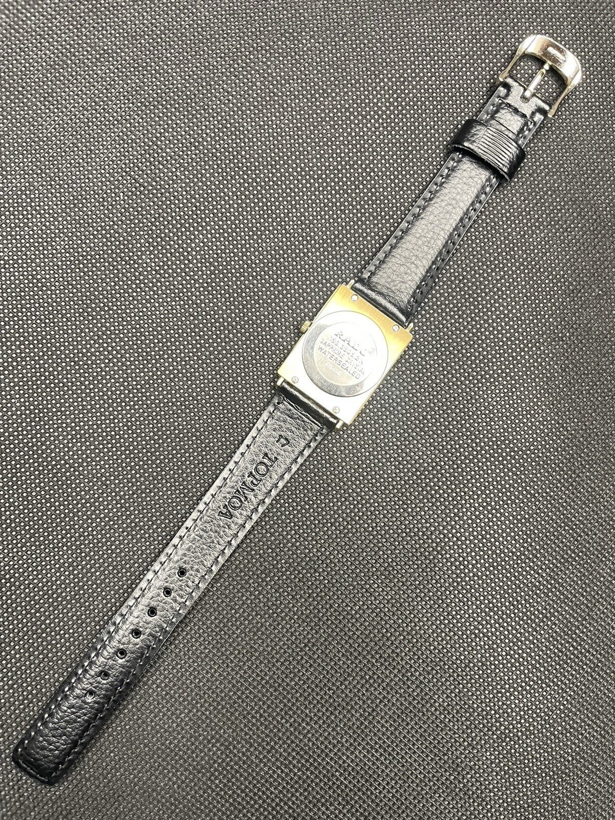 [Very good] Vintage Rado Florence 160.3605.2N Gold Black Men’s Quartz Watch