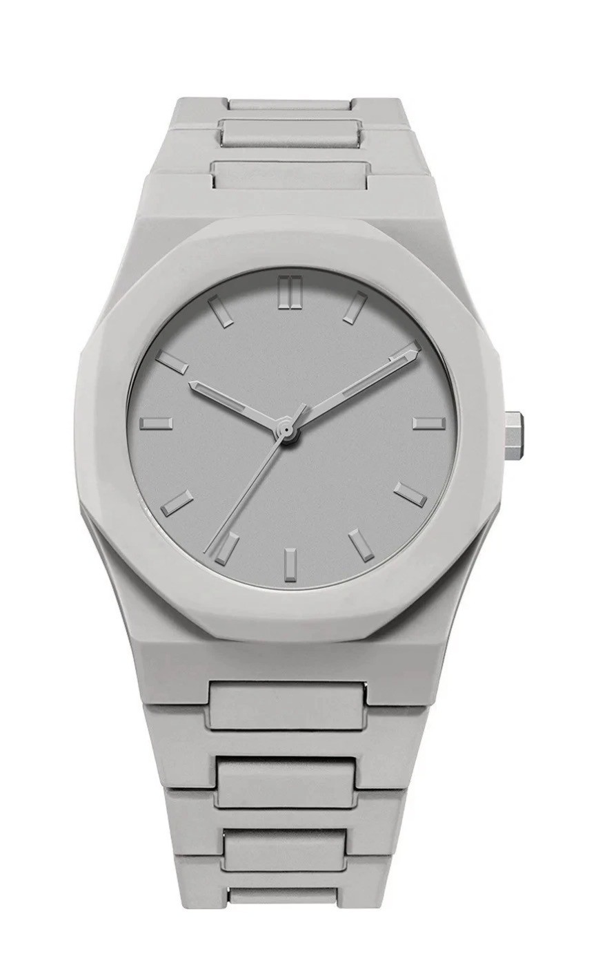 Fashion Unisex Quartz Watch Silicone Wristband Minimalist Design Sports