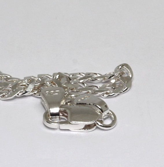 925 Sterling Silver Bandmax Jewellery Necklace 44cm Neck Chain