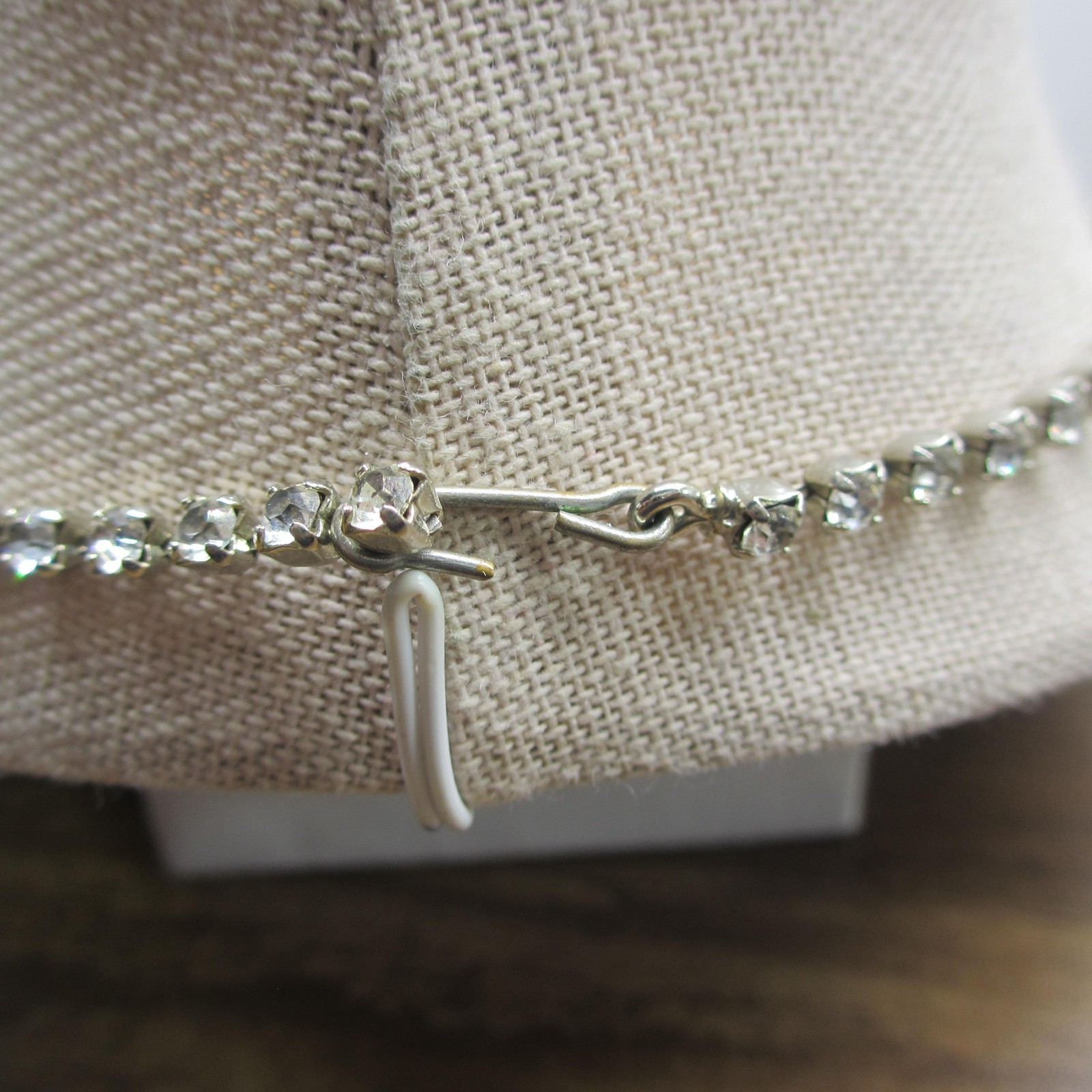 Vintage Rhinestone Necklace Wedding Special Occasion Choker 24 Inch