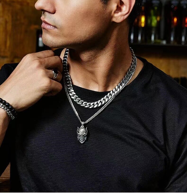 5-15mm 4-Sided Stainless Steel Miami Hip Hop Cuban Chain Necklace or Bracelet