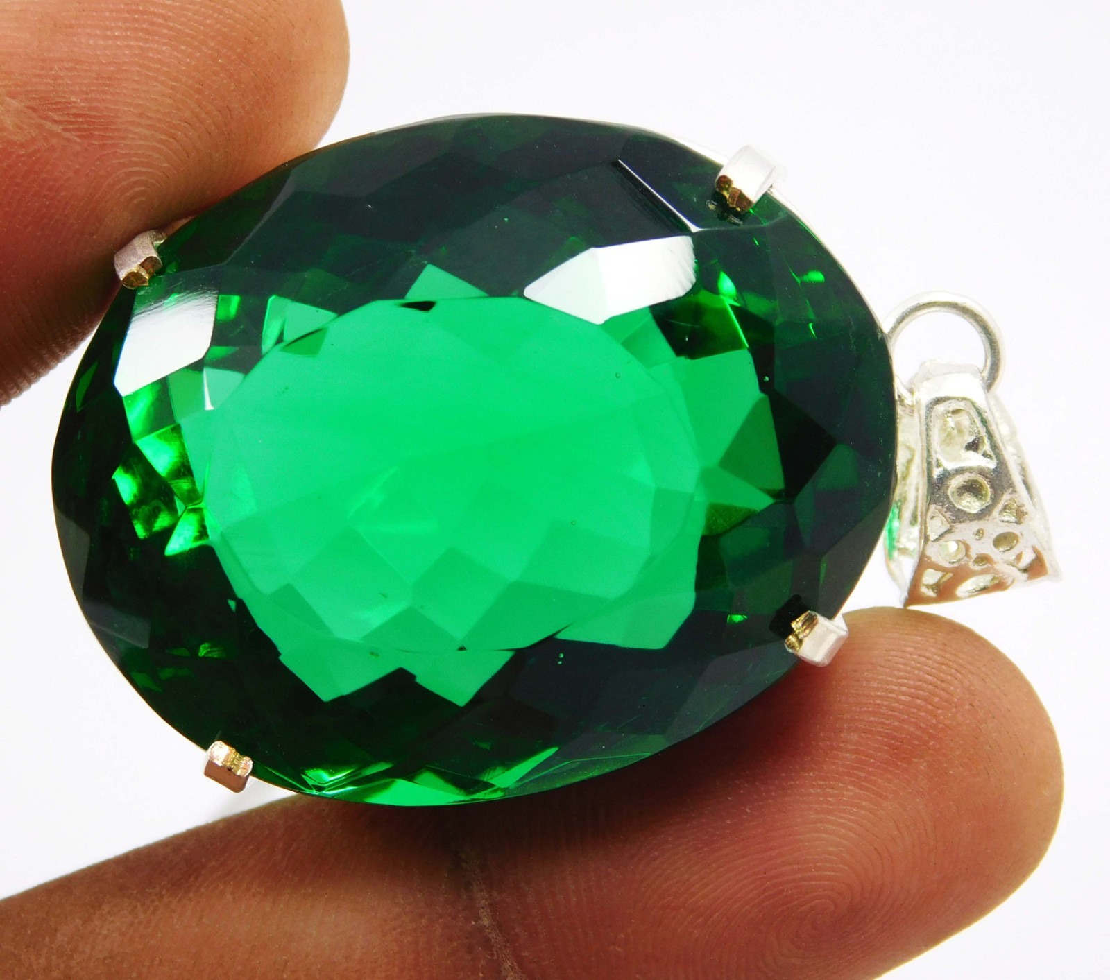 Certified 138.30 Ct Natural Green Peridot Pendant Oval Cut Gorgeous Gemstone