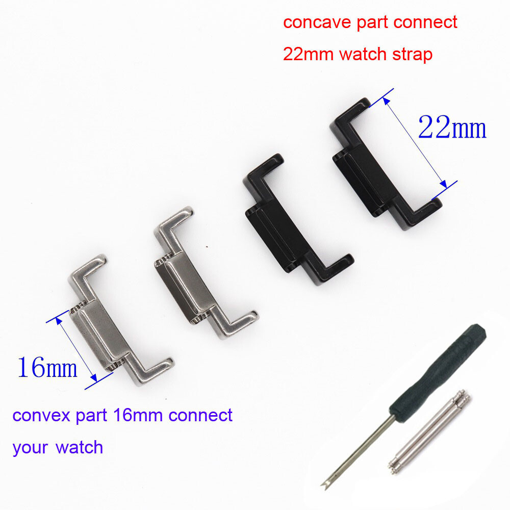 16-22mm Watch Strap Connectors for DW5600 5035 DW6900 GA-110 400 Steel Adapters