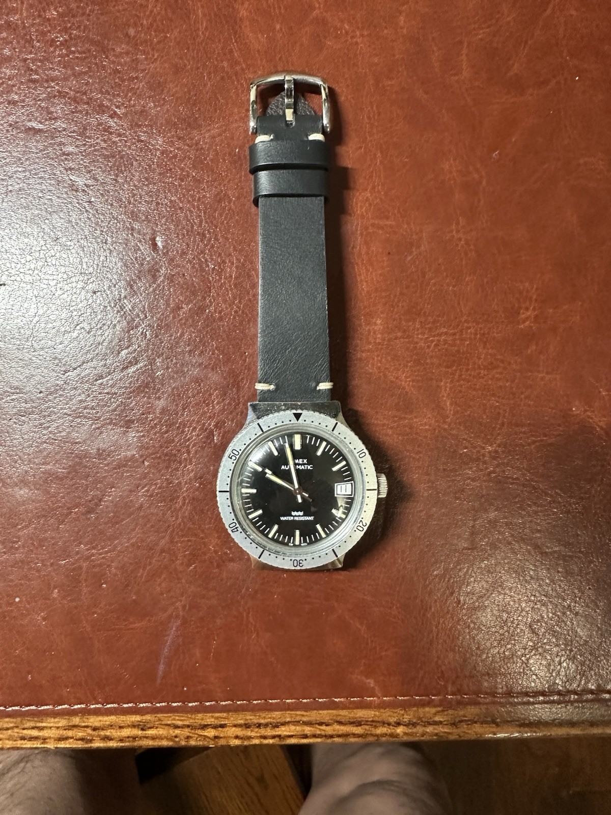 Vintage Timex Rotating Bezel Automatic Made In Great Britain Divers Super Nice!