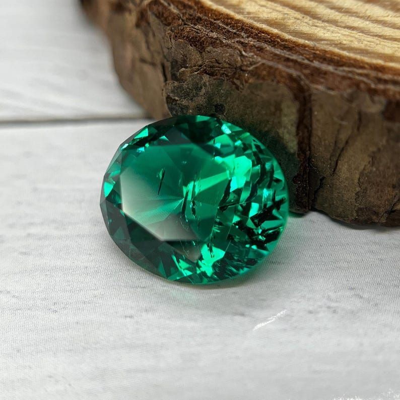 10Ct Natural Colombian Green Emerald Oval Cut Gemstone Loose emerald Jewelry Gem