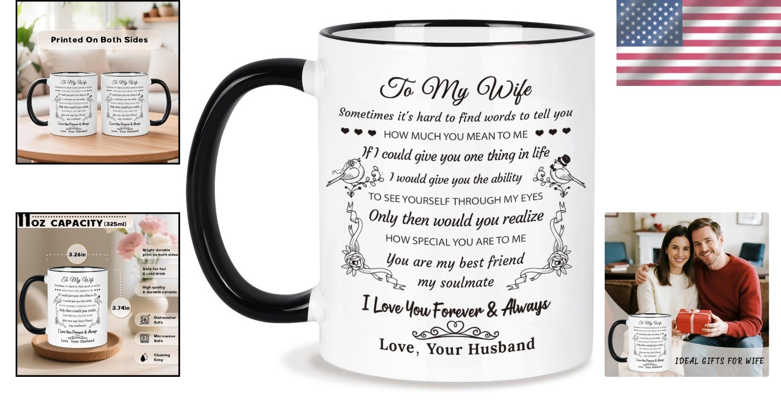 Romantic Ceramic Mug for My Wife – Perfect Gift for Every Special Occasion