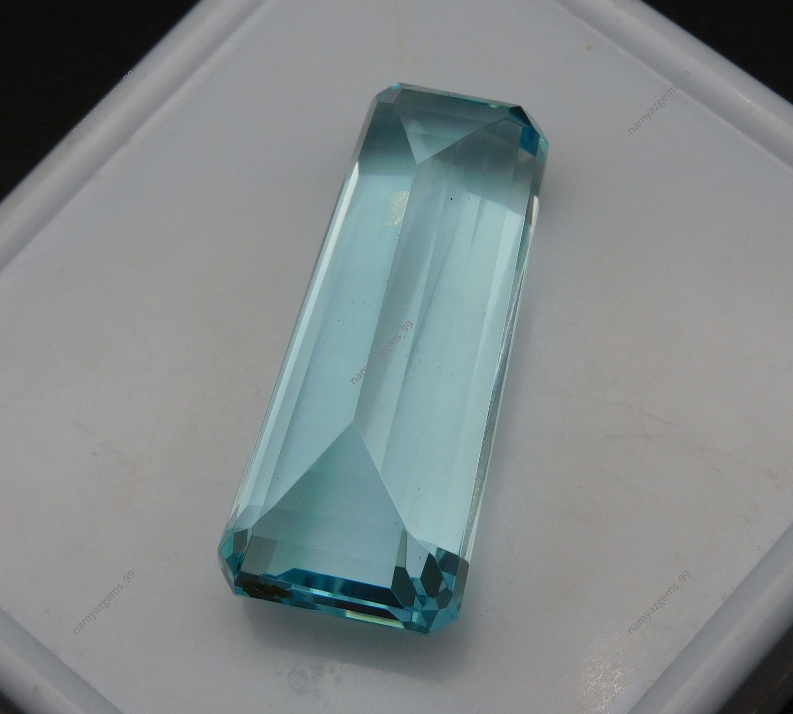 51.85 Ct Premium Natural Blue Aquamarine Fancy Cut Certified Loose Gemstone