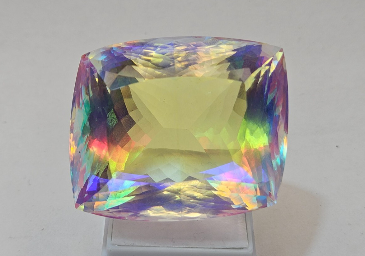 268-269 Ct Superb Mystic Topaz Cushion Cut Natural EGL Certified Loose Gemstone