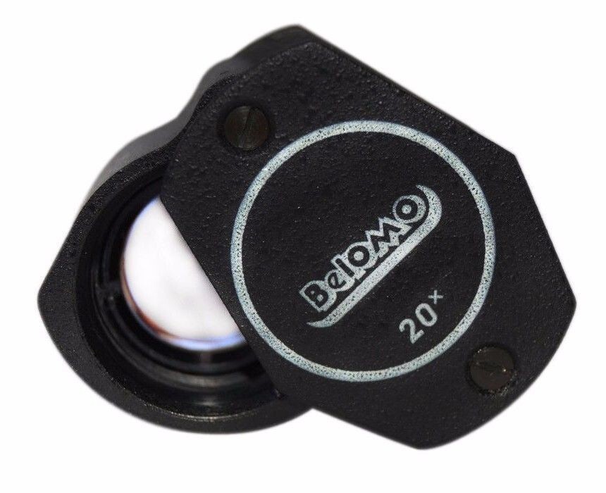 BelOMO Triplet Viewing Magnifier 10x 12x 15x 20x Loupe Glass Jewelry Gemology