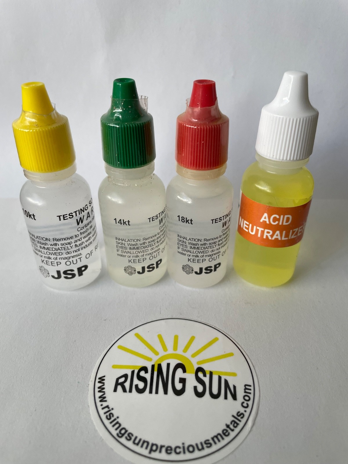 JSP 10k, 14k, 18k, Gold Test Acid, gold test stone, gold testing acids RSPM-GTE