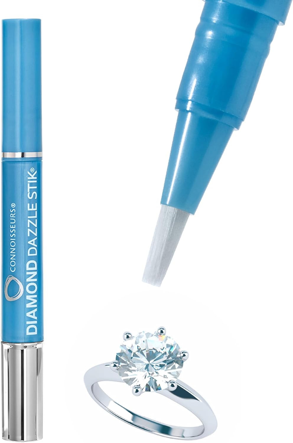 CONNOISSEURS Diamond Dazzle Stik – Portable Diamond Cleaner for Rings and Other