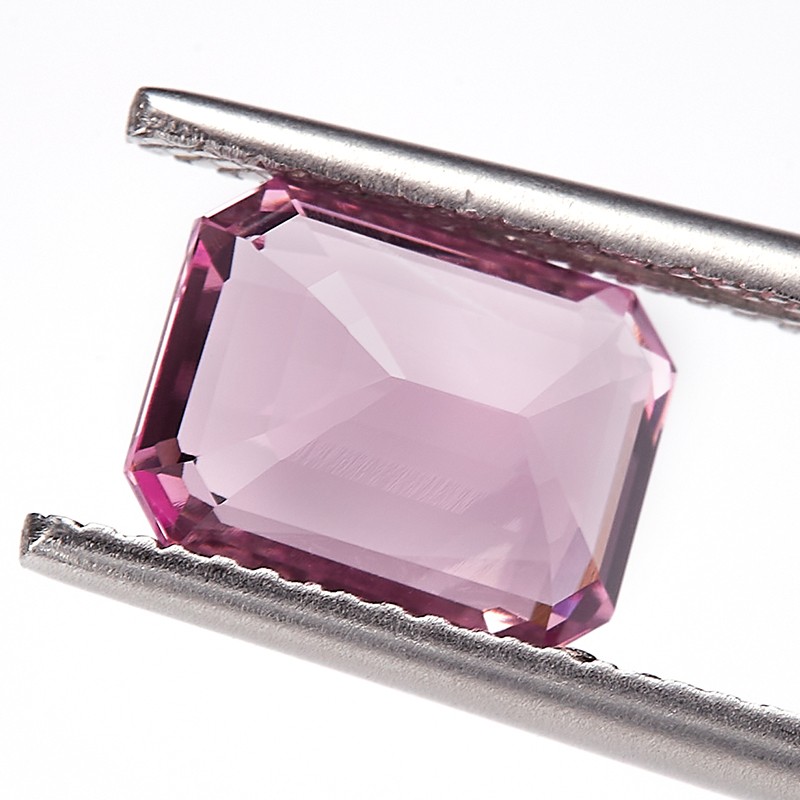 Wholesale Price 0.5-10ct Natural Emerald Cut Pink Padparadscha for Jewelry