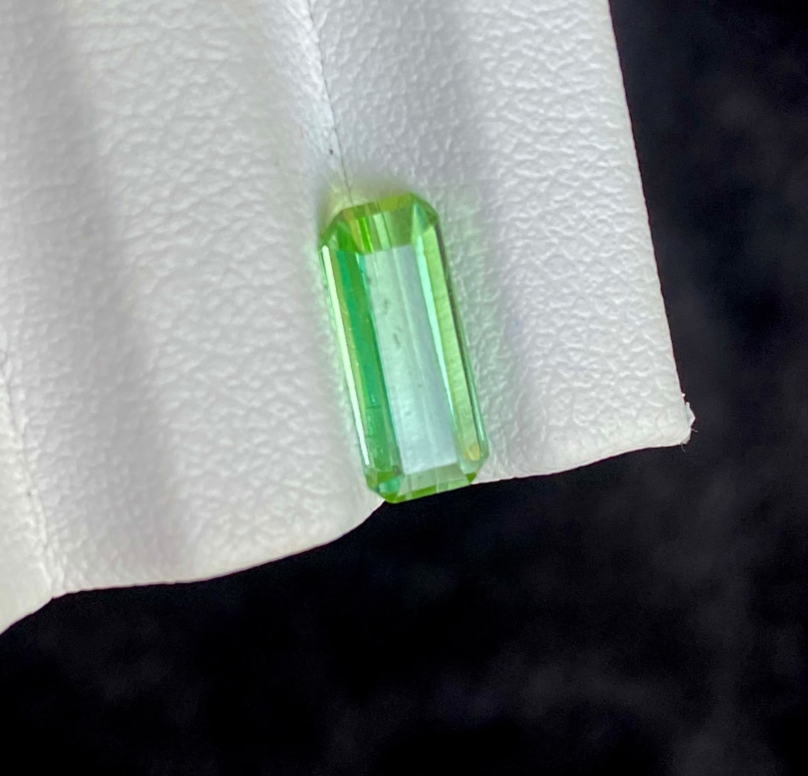 1.55 Carats Rare Natural Tourmaline Losse Gemstone From Afghanistan. Emerald Cut