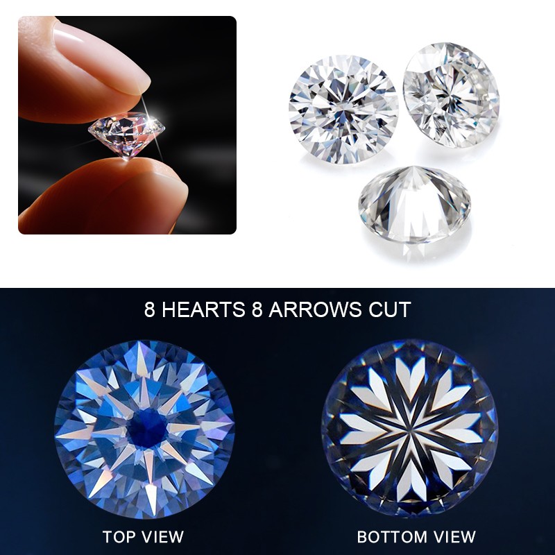 Garnet Color Multi-shape 0.5-3ct Moissanite Stones GRA VVS1 for Jewelry Making