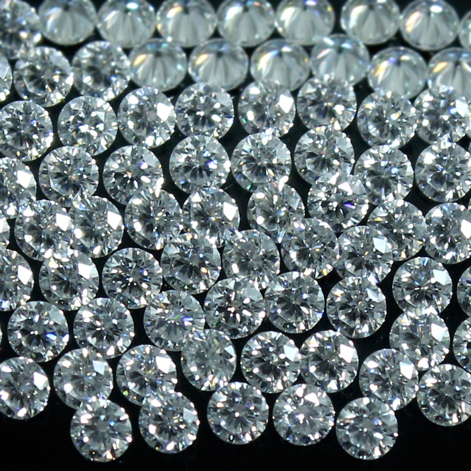 0.80 MM Round Certified 2.9 Ct Natural D Color VVS1 Brilliant Diamond 1000 Pcs