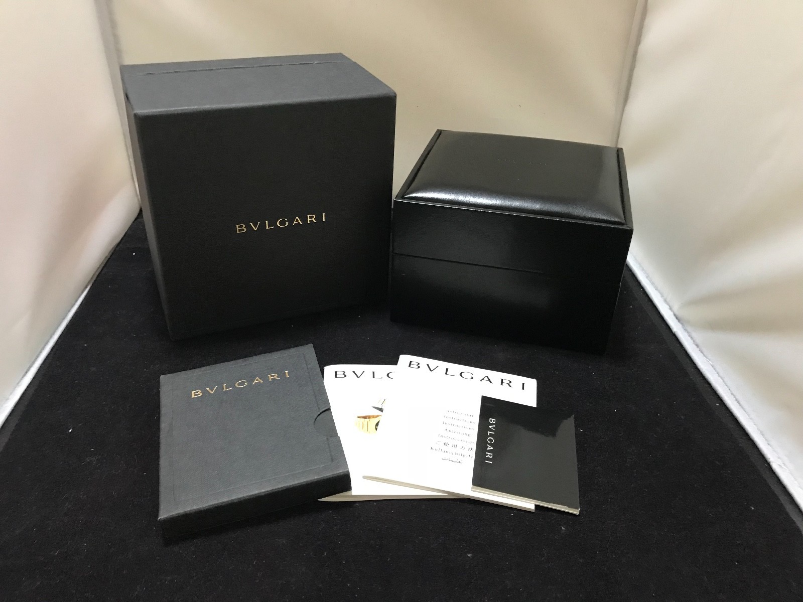BVLGARI WATCH BOX CASE GUARANTEE100%Authentic CF5977-17 AS1