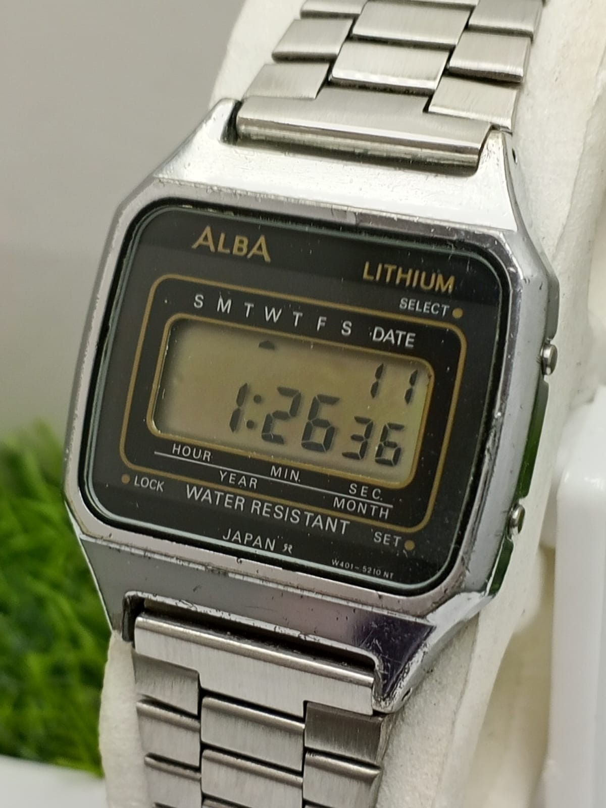 Alba Lithium W401-5050 A0 Quartz Digital Vintage Men’s Watch