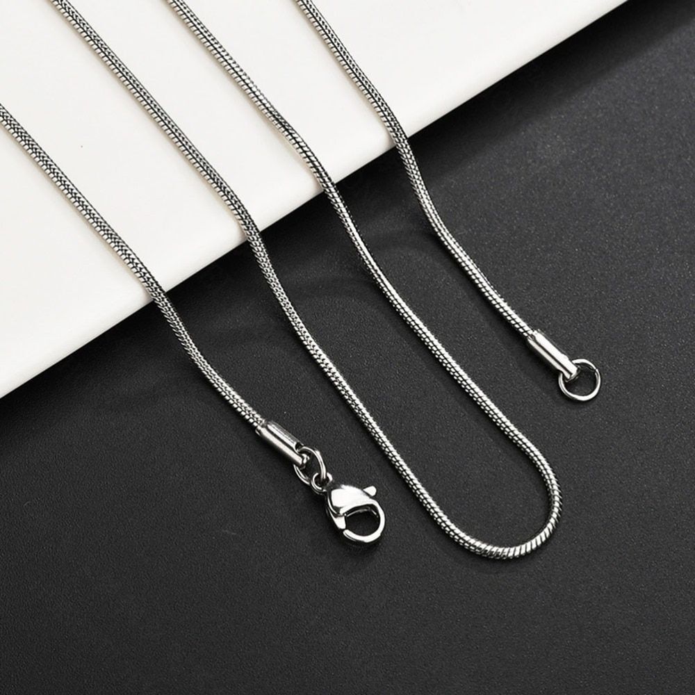 Stainless Steel 0.9/1.2/1.5mm Width Snake Chain Fashion Jewelry For Necklace NEW