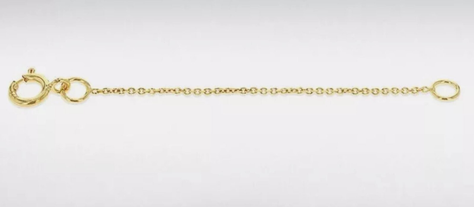 9ct Gold Extender Chain 9k Safety Bracelet Necklace Extension 5cm