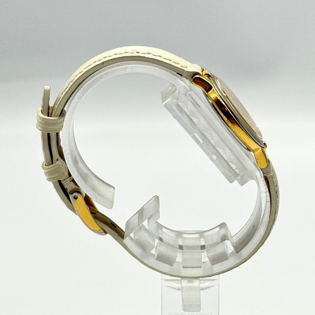 YSL Yves Saint Laurent Watch White Dial 2 Hands 2200 228481 Working