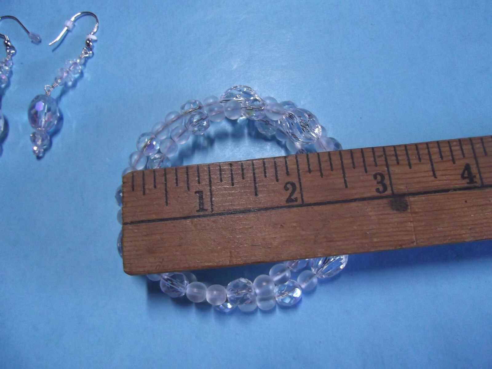 Jewelry Jill MacKay Sterling Plated 9″in Necklace/Glass Beaded Bracelet/Earring