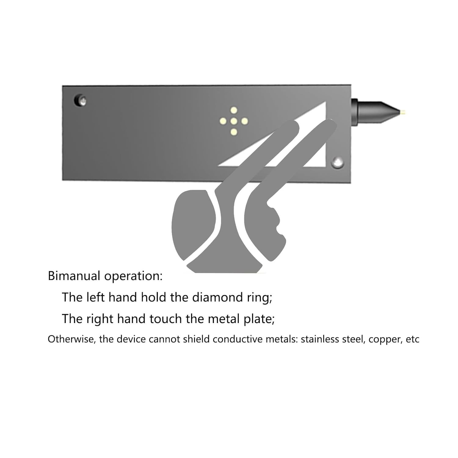 Diamond Tester Pen w/ 60X Jewelry Loupe Professional Diamond Selector Tool