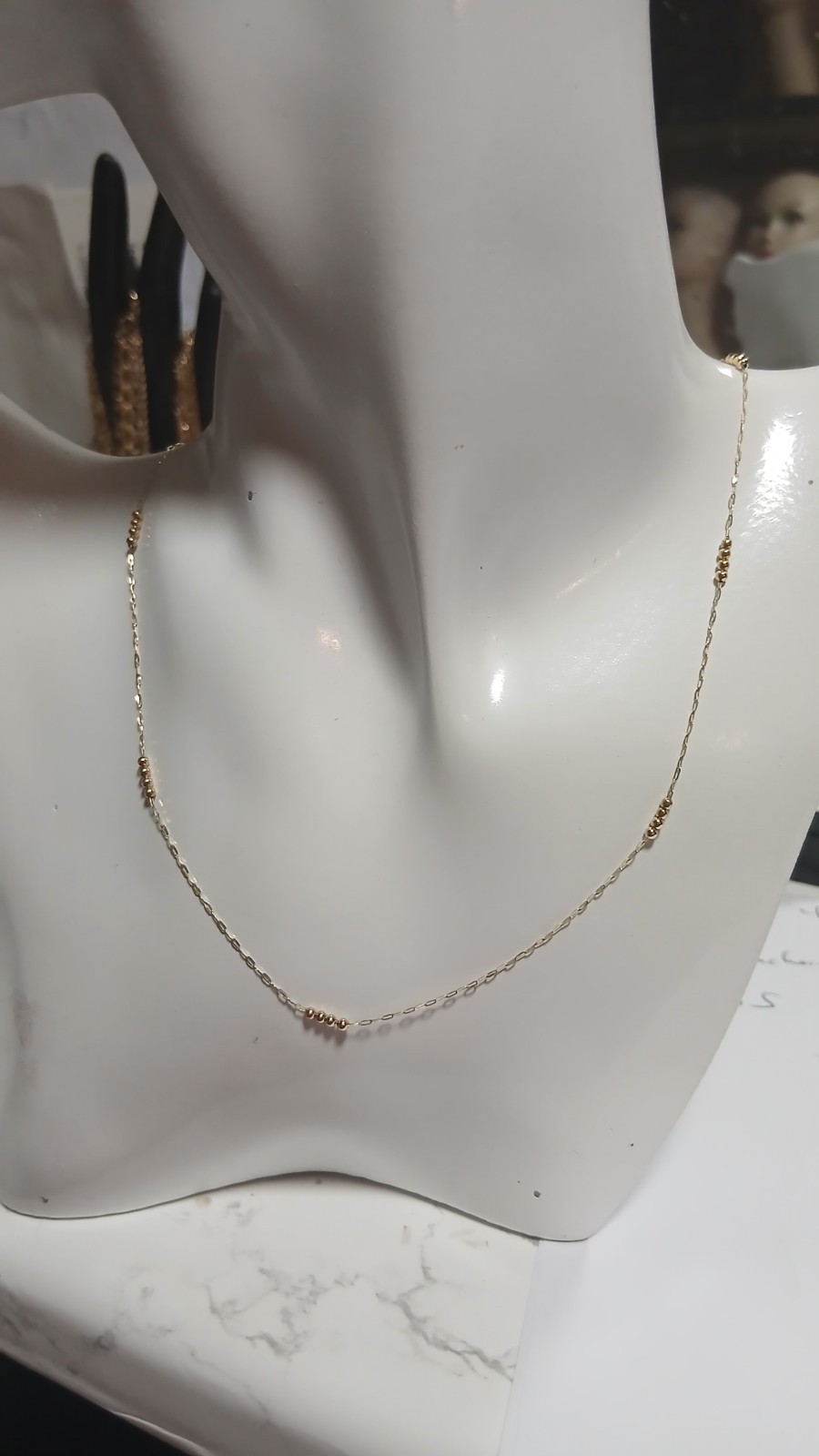 9ct yellow Gold fine necklace