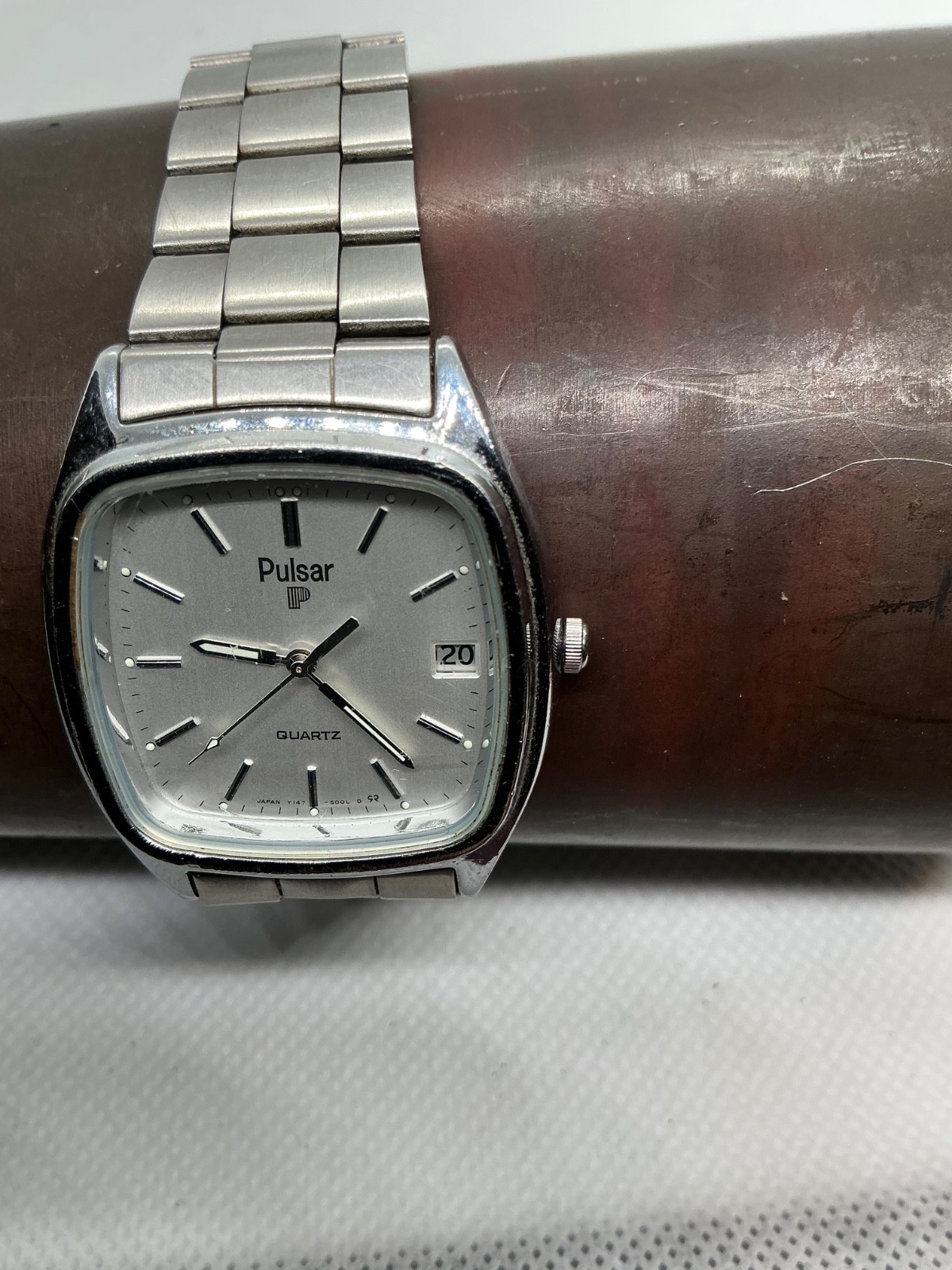 Vintage Pulsar by Seiko32MM Y147-5009 Fits 8 Wrist NEW BATTERY RUNS PERFECTLY