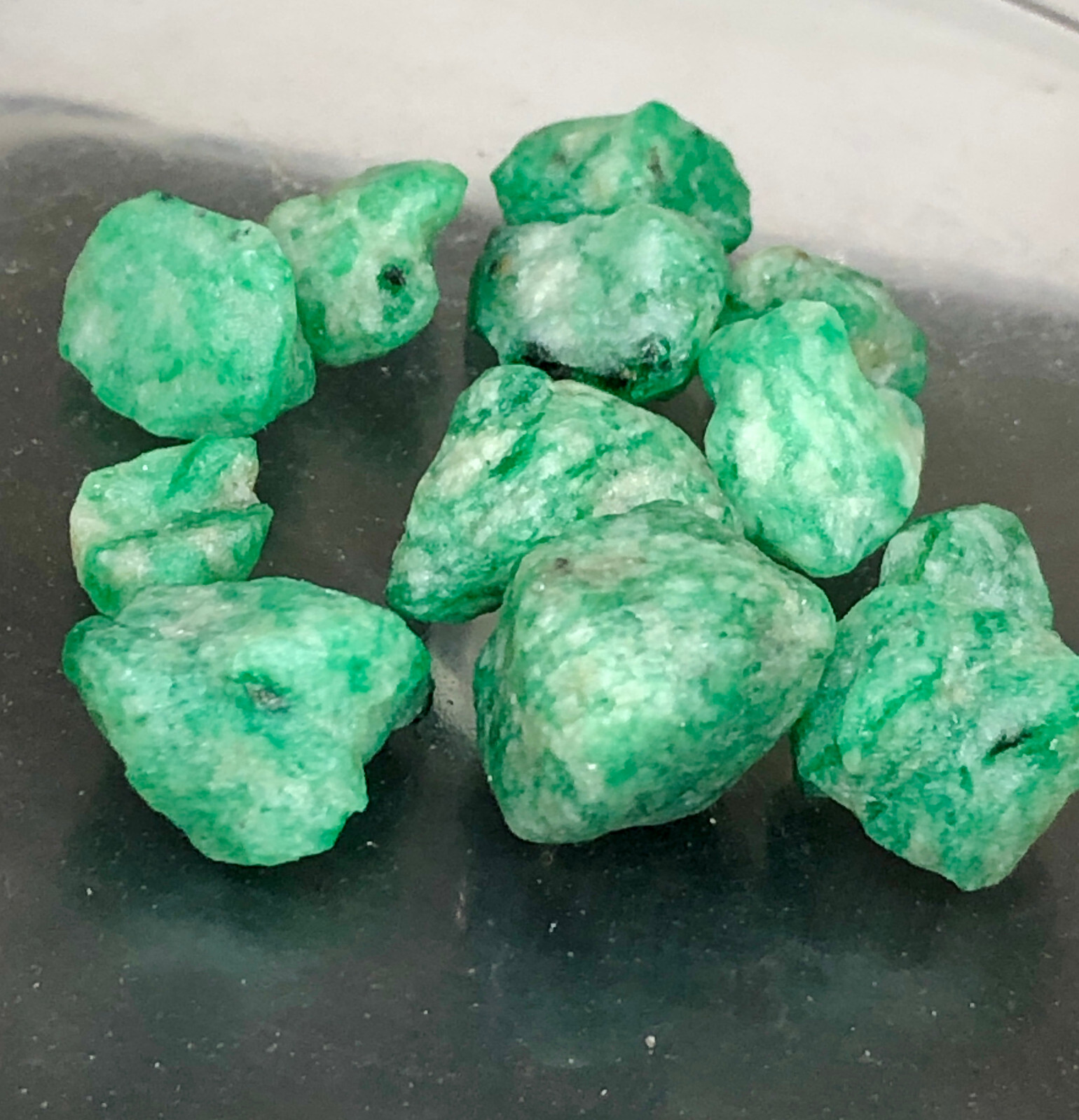 Natural top green crystal emerald rough gemstone raw lot 83,cts @swat pakistan