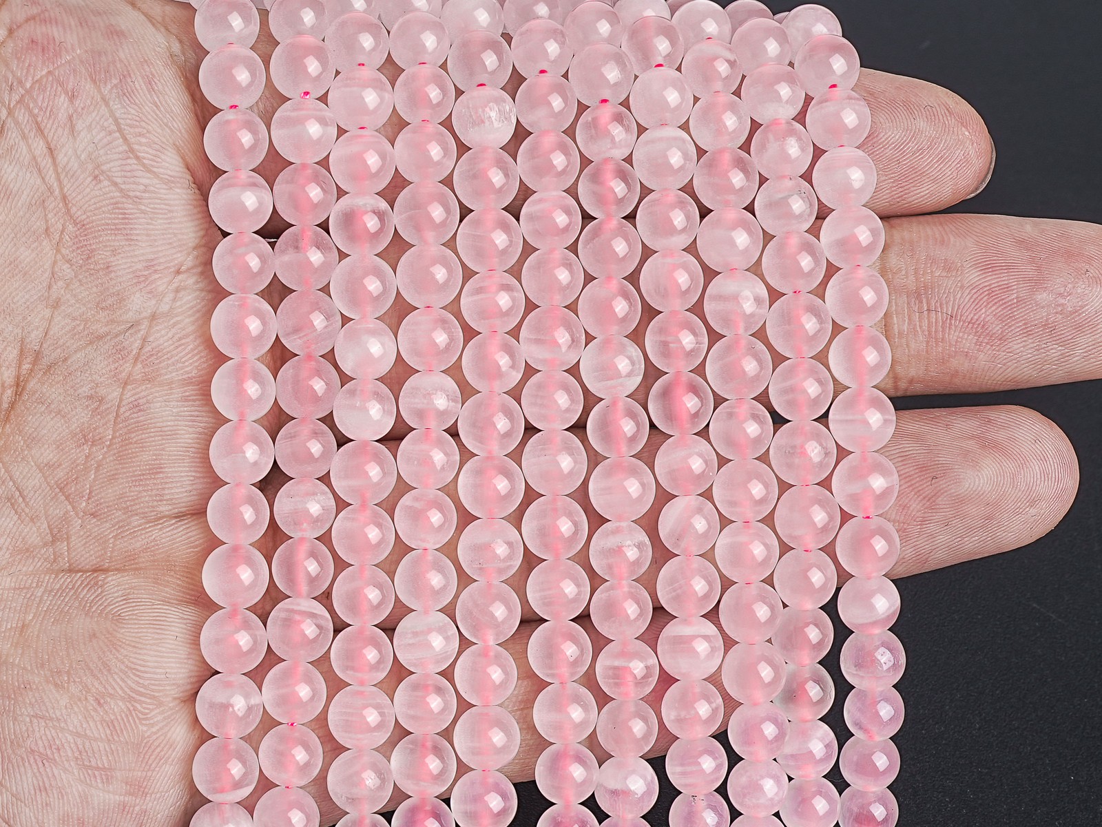 Genuine Natural Pink Calcite Beads Grade AA Round Loose Beads 6MM 8MM 10MM