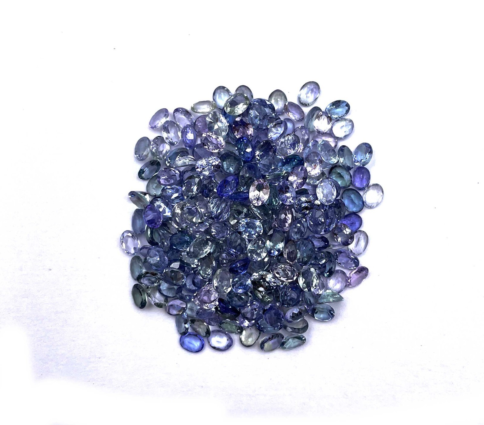 Natural Tanzanite Oval Cut Loose Gemstone Lot 31 Pcs 3*4 MM 5 CT