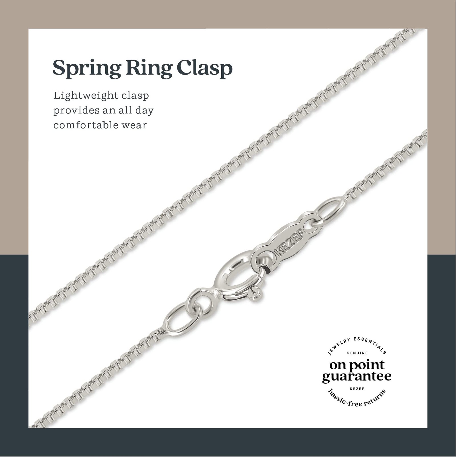 Kezef 925 Sterling Silver Chain Necklace For Men 0.7Mm Thin Chain Necklace