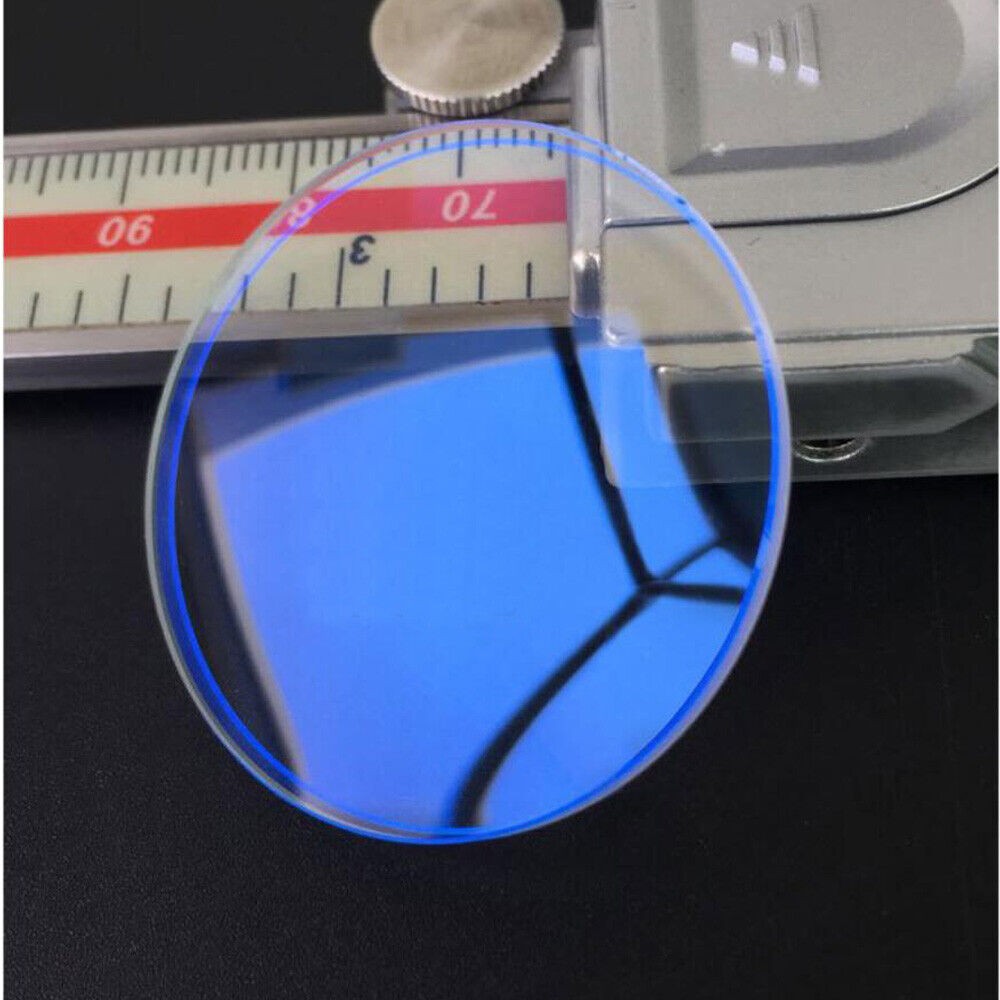 1.2/1.5/2.0/2.5mm Thick Blue AR Coated Mineral Glass Round Watch Crystal 26-45mm