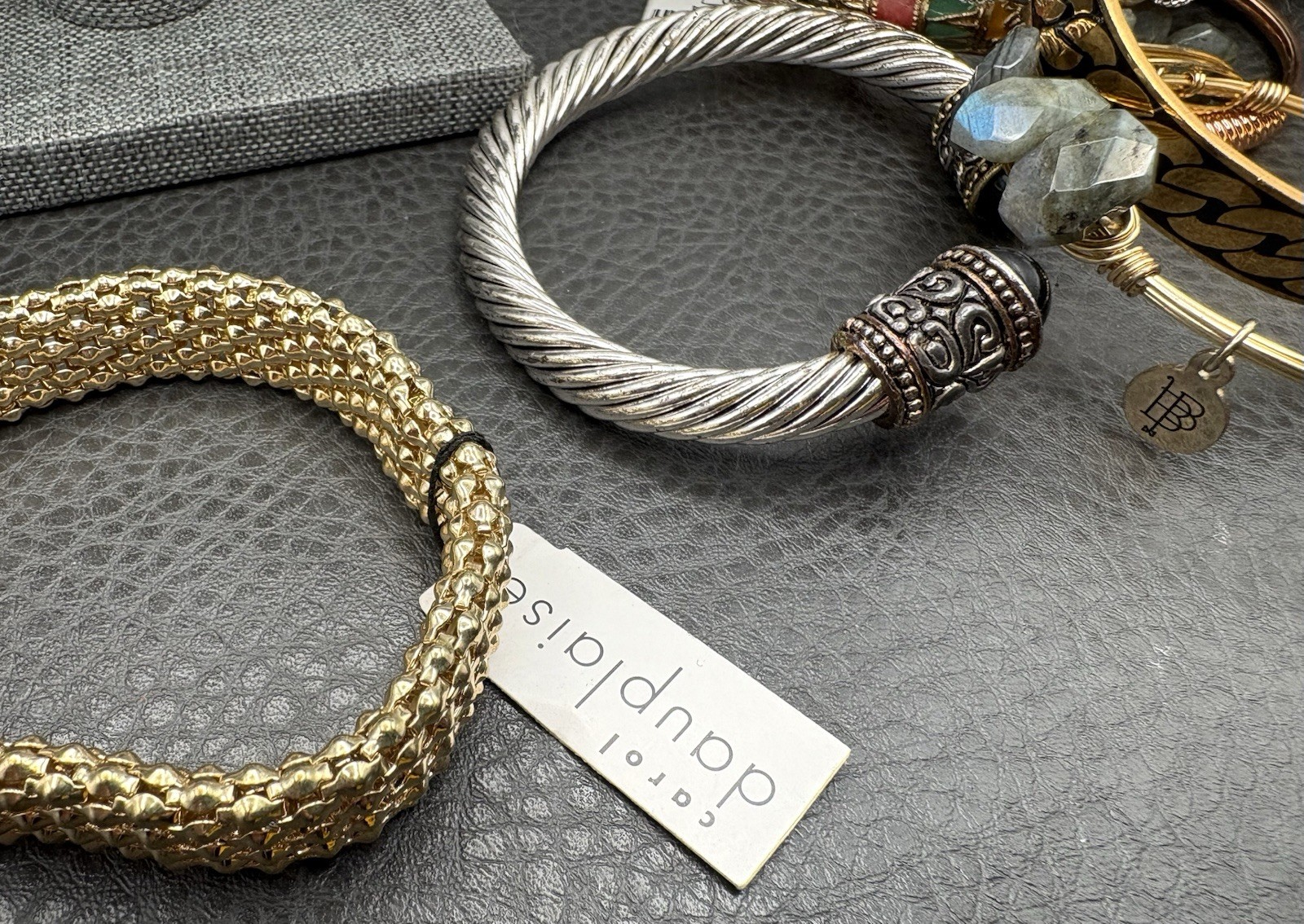 VTG – Modern Boho Ethnic Mixed Metals Jewelry Lot Bracelet Bangle Cuff