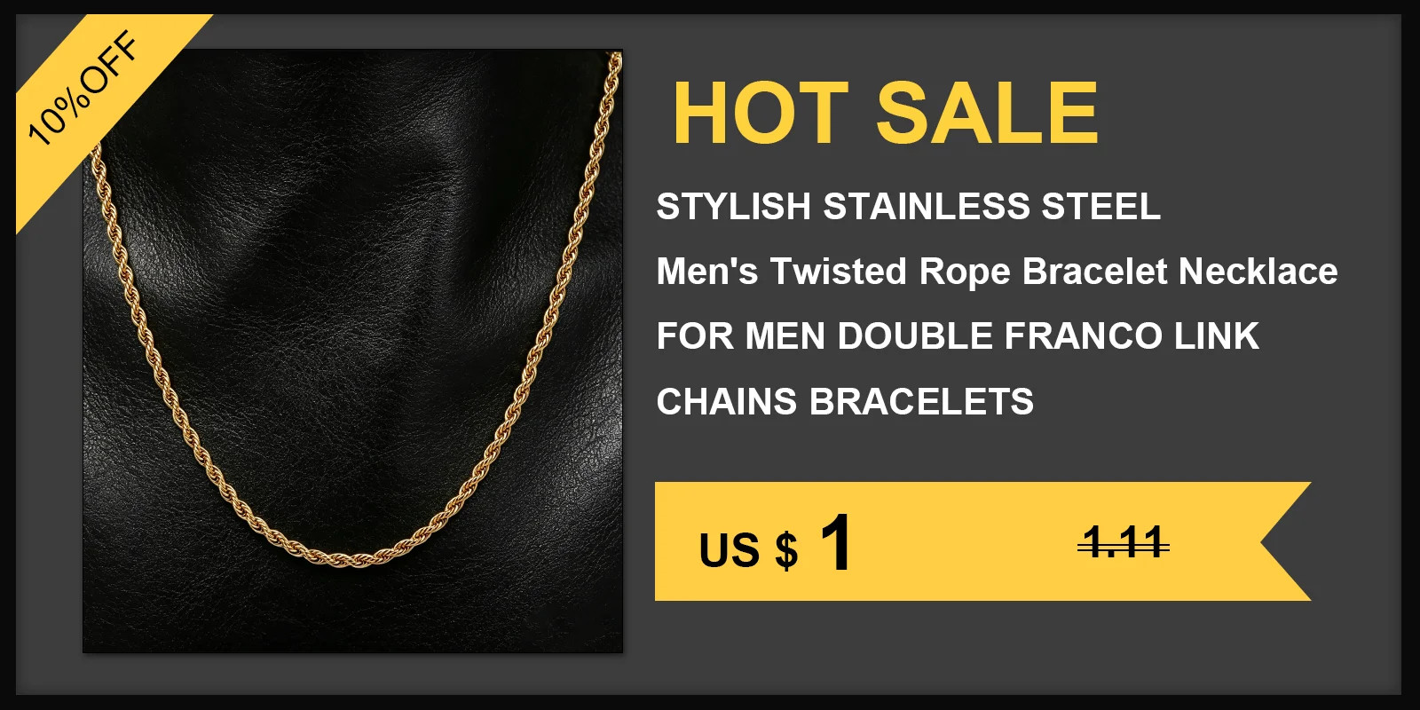 316L Stainless Steel Popcorn Chain 58cm, Non-Tarnish Beaded Wheat Necklace, Wate
