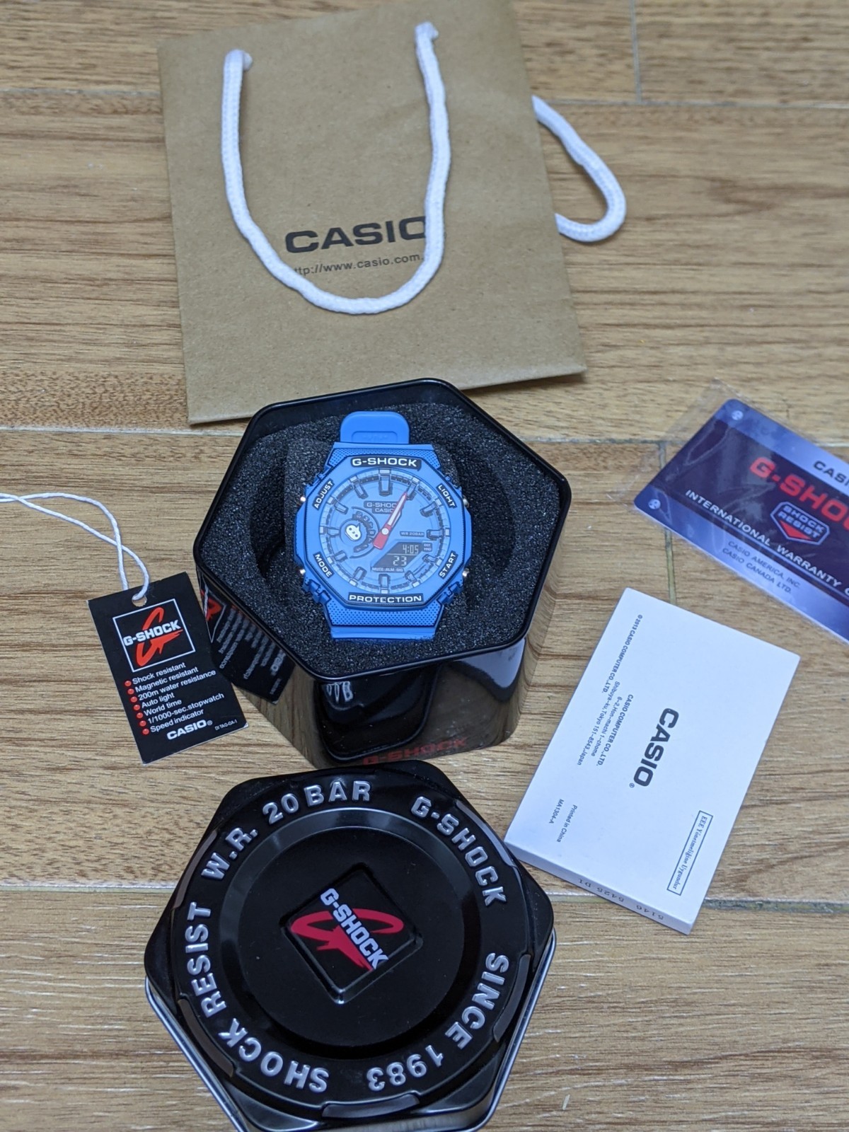 Casio G-SHOCK GA-2100MNG-2AJR watch MANGA Theme Blue