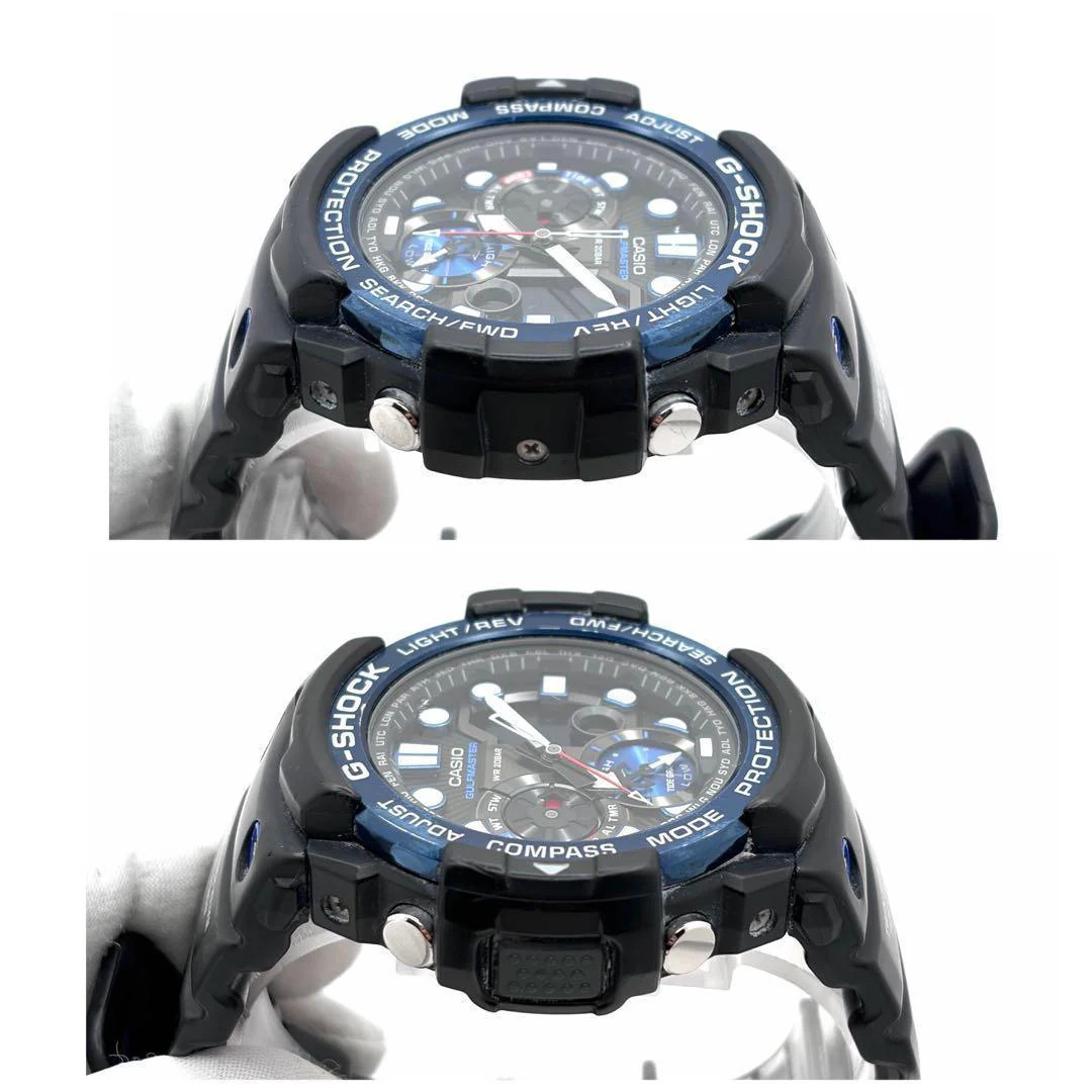 CASIO G-SHOCK GULFMASTER GN-1000B-1AJF Quartz Black Dial Blue Bezel 2.05in SS