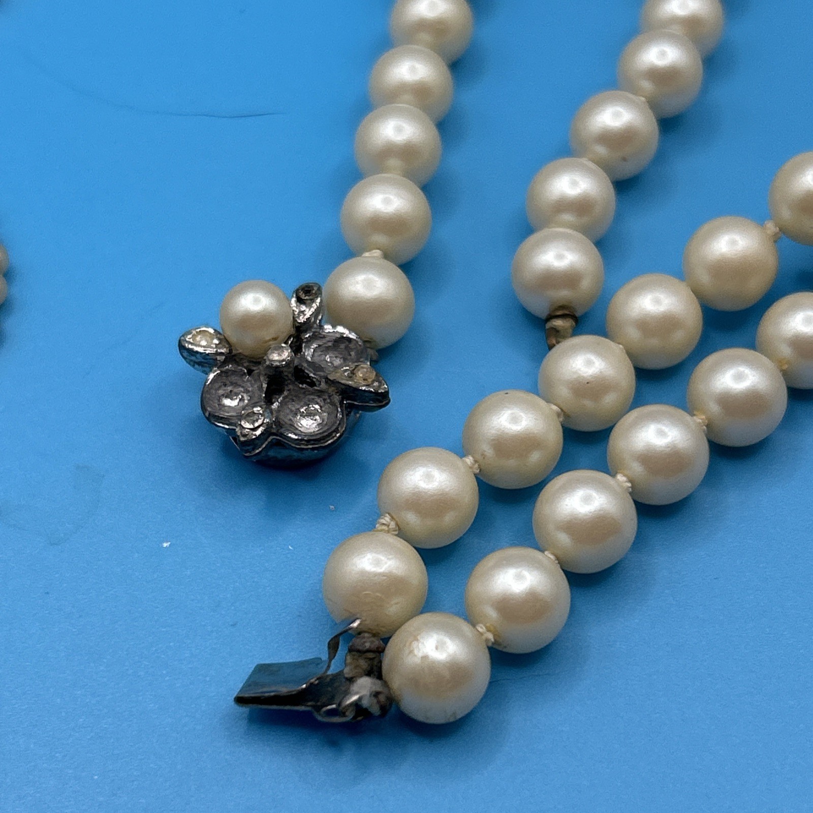 Lot Of 11 Vintage Mixed Strands Of Estate Faux Pearls (see Description)